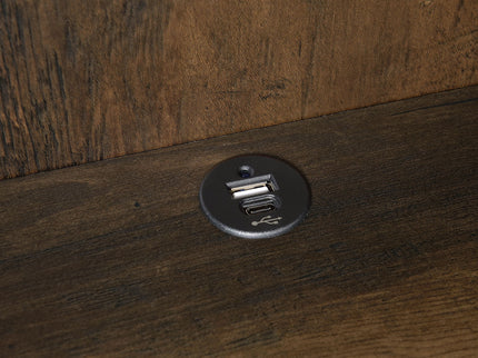 Geary - 3 Shelf Bookcase With USB Charging And Lockable Top Drawer