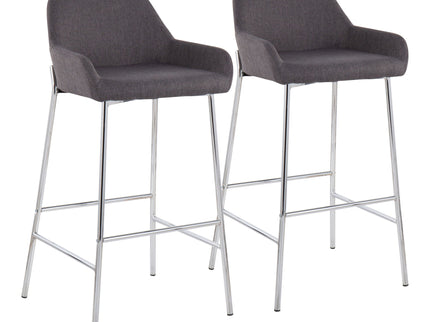 Daniella - Contemporary Fixed Height Bar Stool (Set of 2)