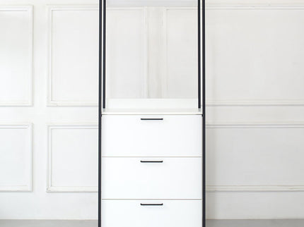 Fiona - Freestanding 3 Tower Closet System, 7 Shelf Walk-In - White