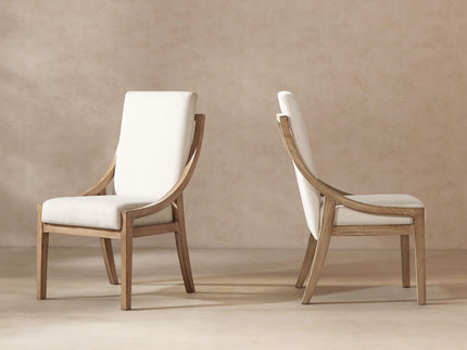 Lennox - High Back Upholstered Dining Chair (Set of 2) - Light Beige