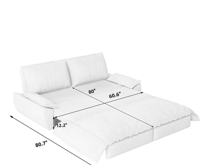 Queen Pull Out Sofa Bed, 3 In 1 Convertible Sleeper Sofa