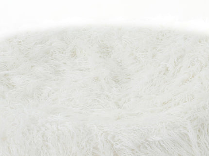 Mahin - Rounded 5 Foot Bean Bag Cozy Modern Design - White