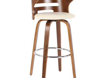 Cosini - Mid Century Modern Fixed Height Barstool With Swivel (Set of 2)