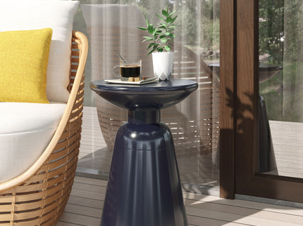 Outdoor Modern Metal End Large Table