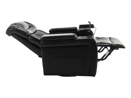 270 Degree Swivel Power Recliner With Tray Table, Phone Holder, Cup Holder, USB Port