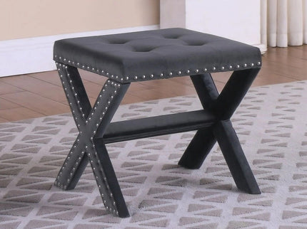 Upholstered Accent Bench With Nailhead Trim