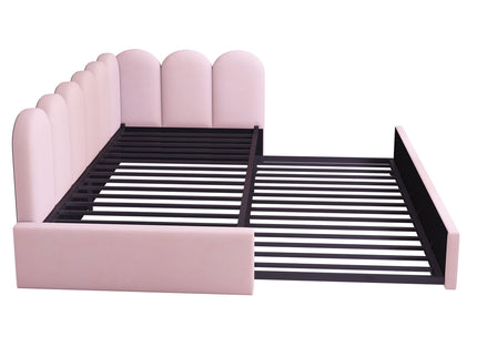 Upholstered Daybed With Pull-Out Bed