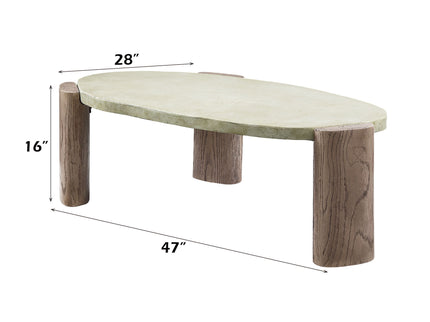 Dayana - Coffee Table - Oak / Off White