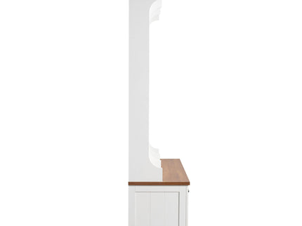 Hall Tree With Bench And Shoe Storage, 3 Large Drawers, Open Storage Shelves & Hooks