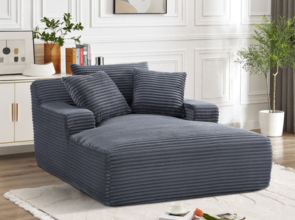 Cloudline - Oversized Chaise Lounge, Modern Comfy Couch With Full Foam Cushioning, Cozy Sleeper Sofabed