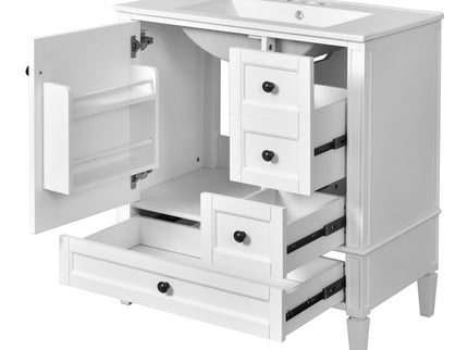 Bathroom Vanity With Sink, Storage Cabinet With 3 Drawers