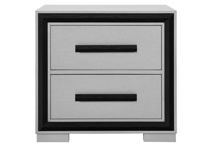 Adelaide - Nightstand With Cooler And Speaker - Gray / Black