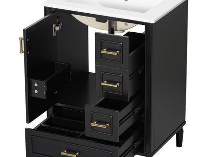 Traditional Bathroom Vanity Set With Soft Close Doors