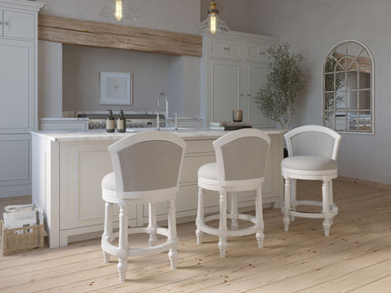 Barrel Back Stool With Swivel