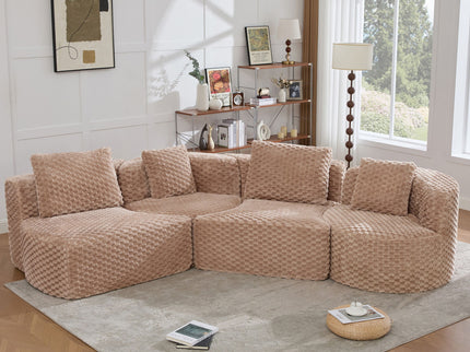 Modular Sectional Sofa With Free Combination Design