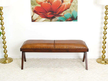 Chad - Bench - Brown / Tan