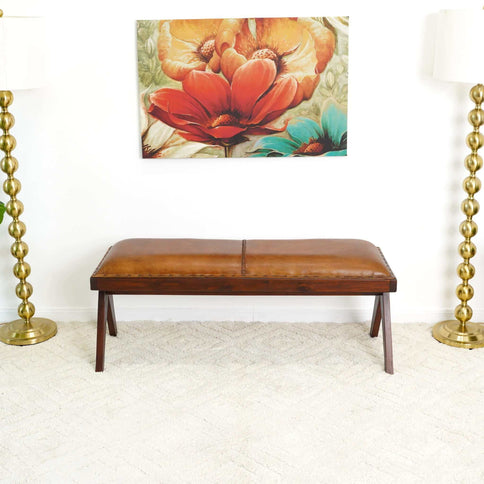 Chad - Bench - Brown / Tan