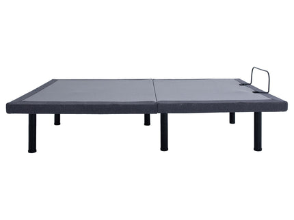California King Adjustable Bed Base With Ergonomic Support And Wireless Remote Control - Black