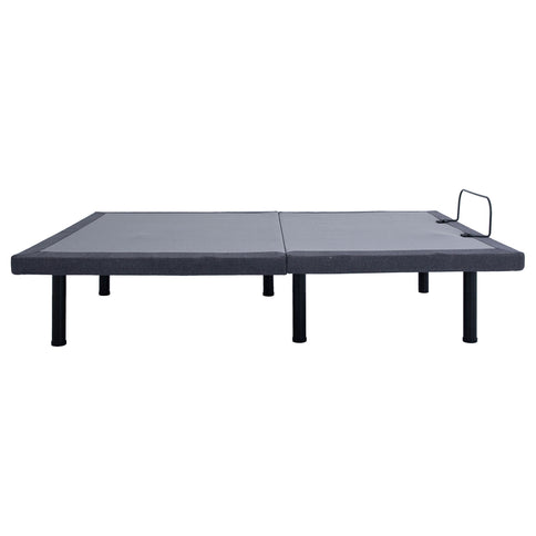 California King Adjustable Bed Base With Ergonomic Support And Wireless Remote Control - Black
