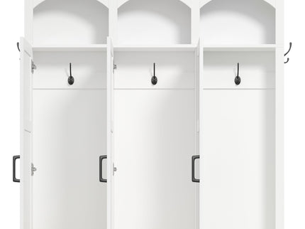 Classic Arched Design Hall Tree With 3 Hidden Storage