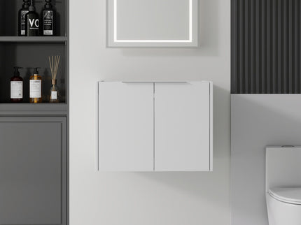 Floating Bathroom Vanity Cabinet With Soft Close Double Doors, Spacious Interior Storage, Wall Mounted, Cabinet Only