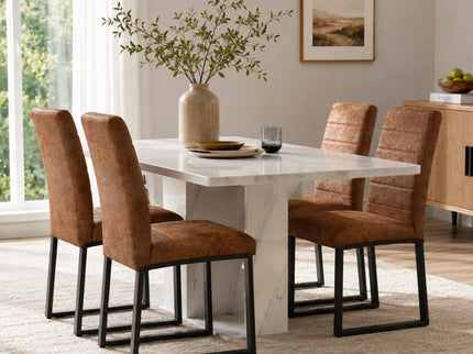 Oversized Square Design Dining Chairs For Home