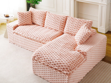 Modular Sofa, Convertible Twin Seat With Chaise Lounge