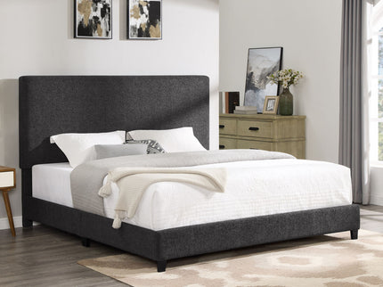 Platform Bed & Upholstered Headboard