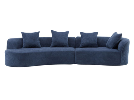 Elegant Curved Sectional Sofa With Full Foam Comfort