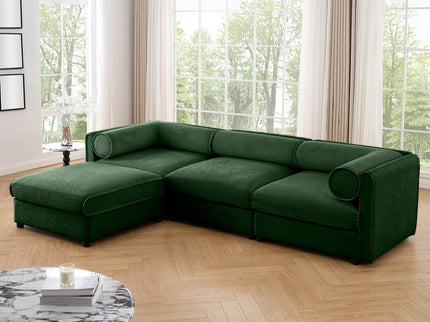 Contemporary Elegant Sofa With Storage And Ottoman