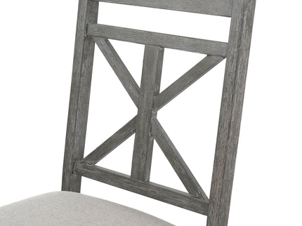 Dining Set With Extendable Round Table And 4 Upholstered Chairs
