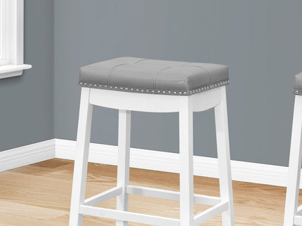 Comfortable Bar Stool, Bar Height, Saddle Seat, Transitional (Set of 2)