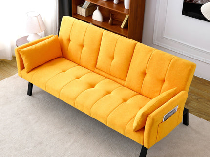 Sofa Bed With Foldable Design And Cup Holder