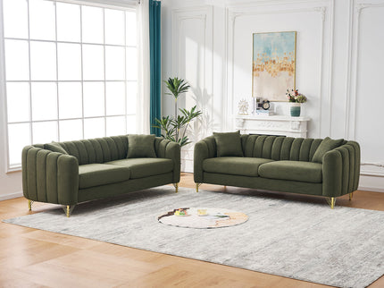 Oversized Sofa, Deep Tufted Couch