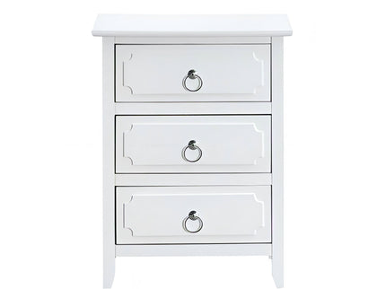 Daniel - 3 Drawer Nightstand - White