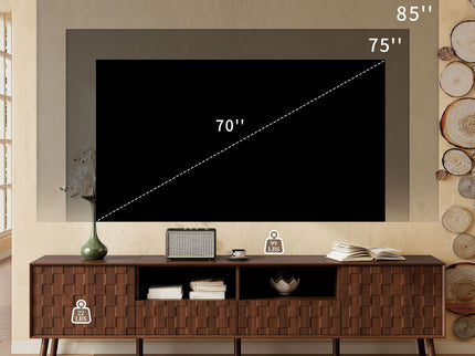 TV Stand With Drawers And Cable Management - Walnut