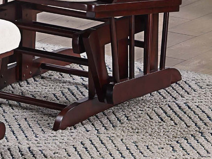 Upholstered Glider Chair With Ottoman