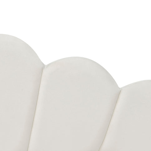 Upholstery Daybed Frame With Shell Shaped Backrest