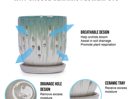 Flowerpot With Drainage Hole (Set of 2)