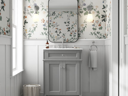 Bathroom Vanity With 2 Doors And Tip Out Drawer, Soft Closing Hinges