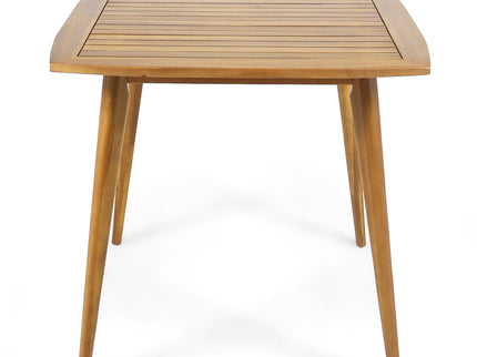 Modern Indoor Square Acacia Wood Dining Table With Toothpick Leg Design