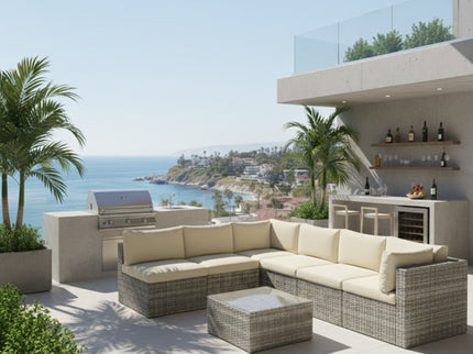 Modern Patio Set With Coffee Table