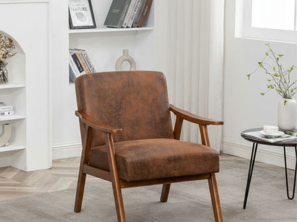 Accent Chair, Classic Mid Century Modern For Extra Seating