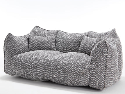 Comfortable Dual Beanbag Chair With High Resilience Foam Core For 2 People