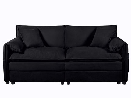 Modern Upholstered Loveseat And Armchair Set With Pillows