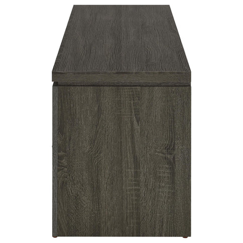 2 Drawer TV Console With Floating Top - Gray