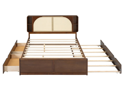 Headboard Bed With 2 Drawers And Trundle