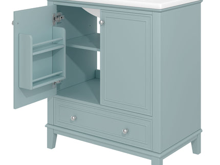 Modern Bathroom Vanity With Sink Combo, Doors And Drawer