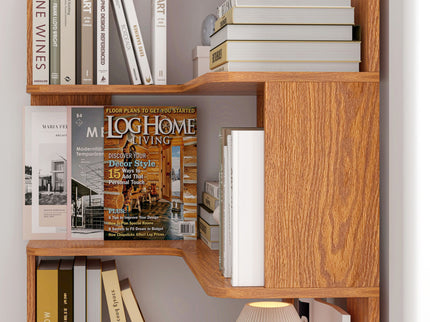 L-Shaped Corner Bookshelf