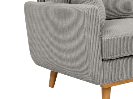 Upholstered Loveseat With Arms And Pillows